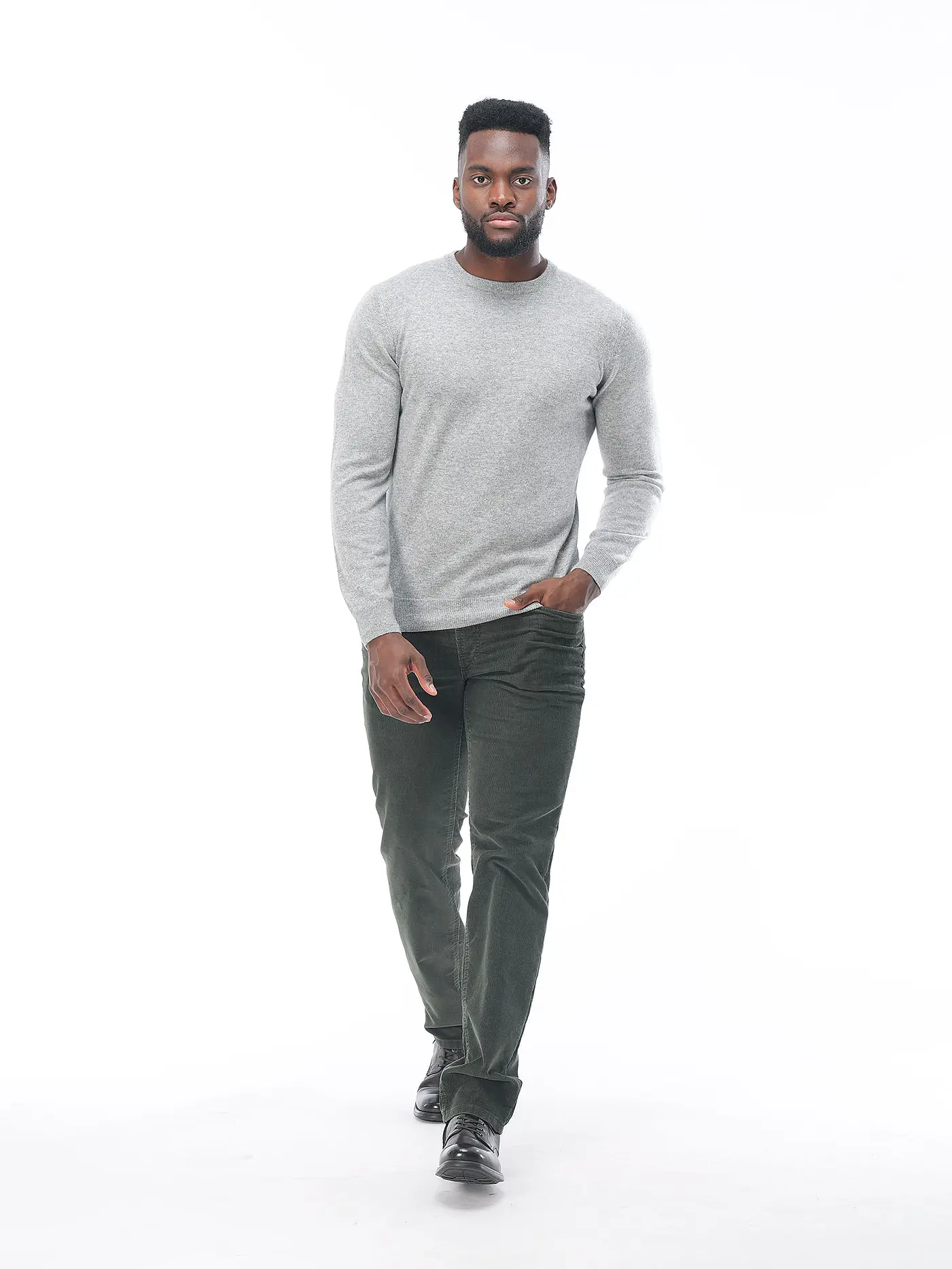 TOM RUSBORG | Kaschmir Pullover | grau